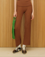 Cotton Plissé Pants