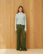 Cotton Crochet Zig Zag Pants