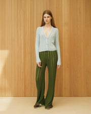 Cotton Crochet Zig Zag Pants