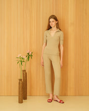 Cotton Ribbed Polo