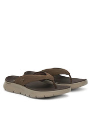 Skechers Go Walk Flex Sandal Vallejo 229202/CHOC Sandali Uomo Marrone