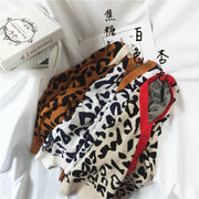 Leopard Print Sweater Cardigan Sweater Women's Loose V-neck