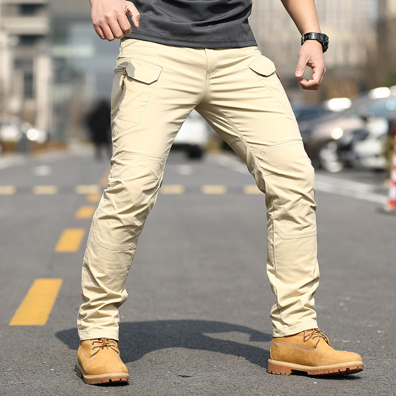 Men's Pure Cotton Elastic Special Forces Fan Pants For Outdoor Use