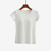 Short-sleeved T-shirt With Chest Pad Bra Home Wear