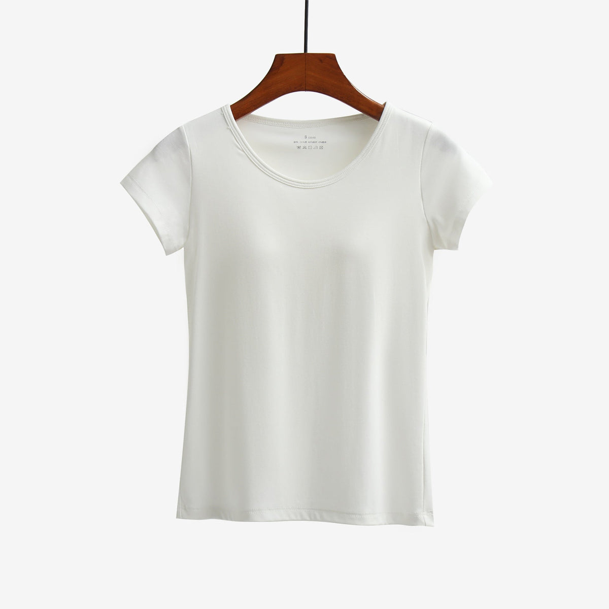 Short-sleeved T-shirt With Chest Pad Bra Home Wear