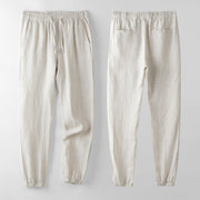 Pantaloni casual da uomo in lino