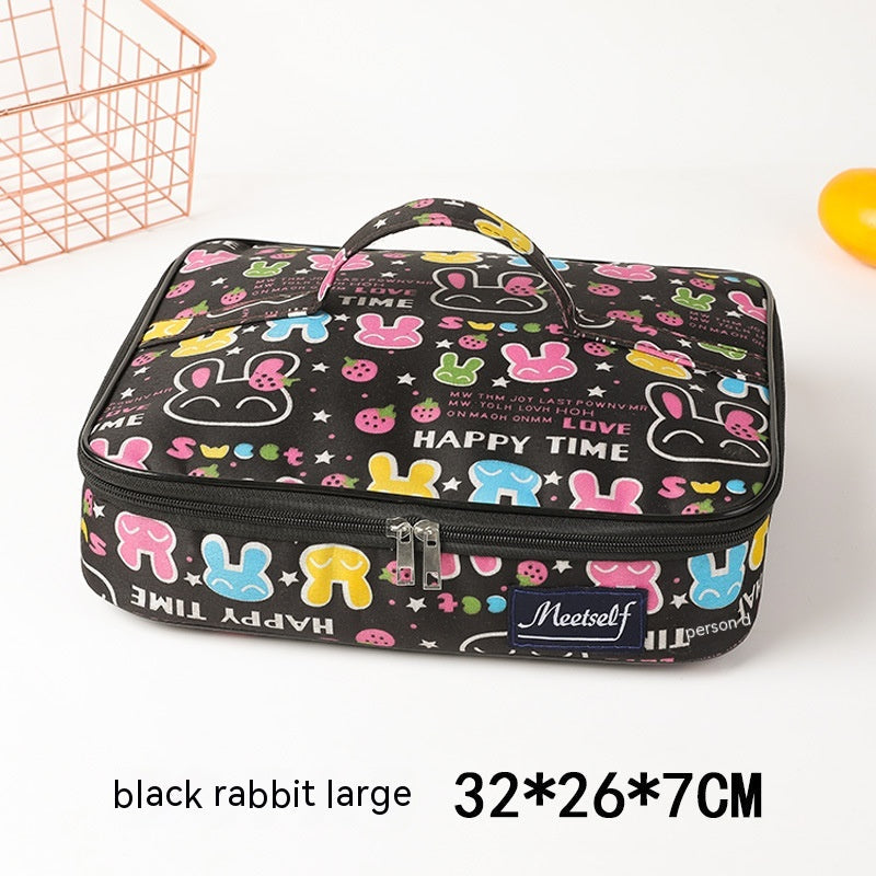 Flat Portable Lunch Bag Large