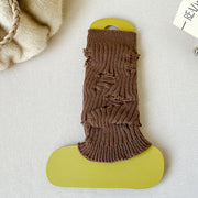 Personalized Gray Perforated Calf Socks