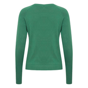 b.young maglia girocollo da donna BYmmorla long cuff 20815301 186018 verde