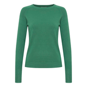b.young maglia girocollo da donna BYmmorla long cuff 20815301 186018 verde
