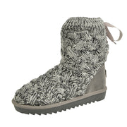 Snow Boots Women's Wool Strap Round Toe