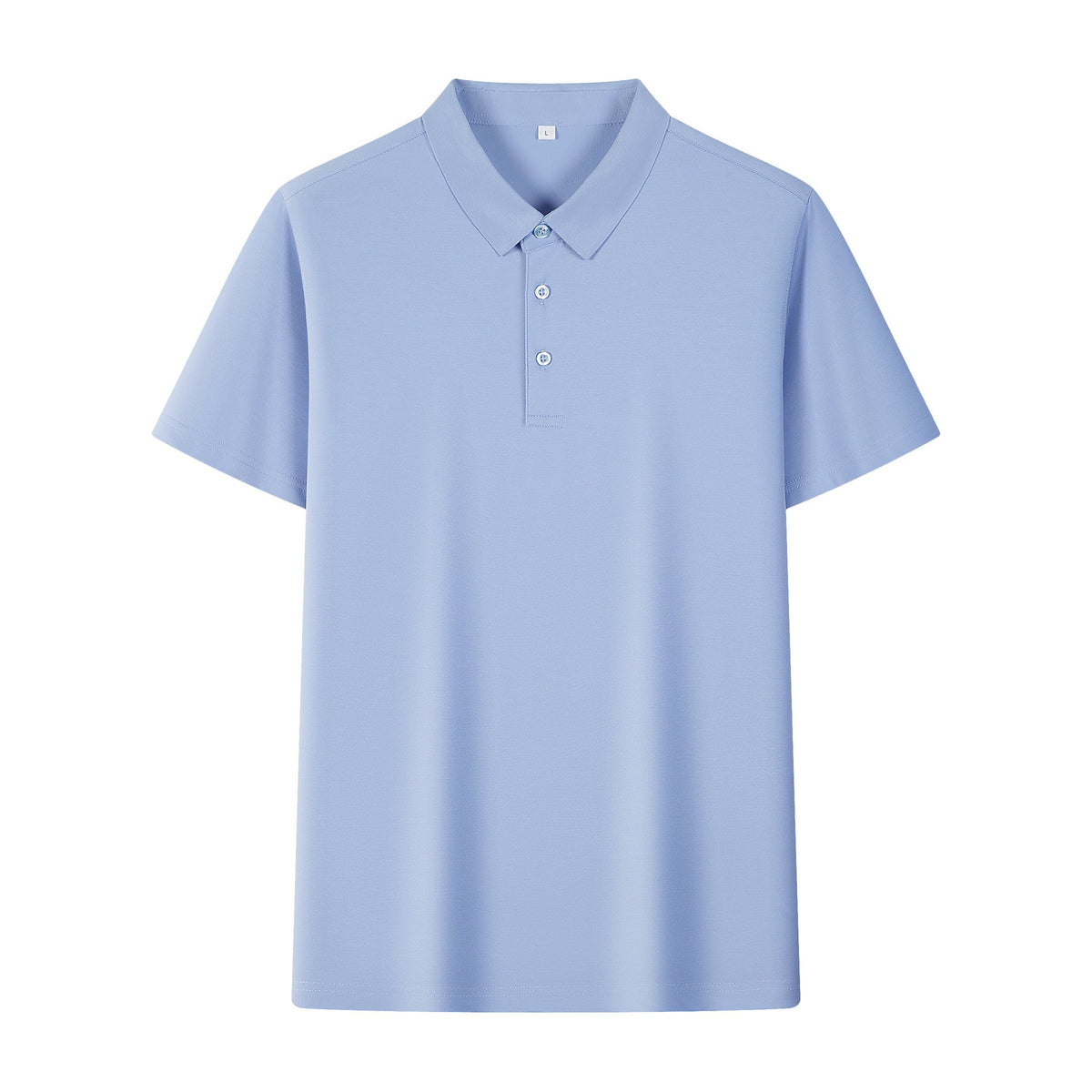 Ice Silk Seamless Polo Shirt Men's Cool Light Luxury Short Sleeve