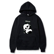 Panda Funny Pattern Case Printed Long-sleeved Hooded Sweater