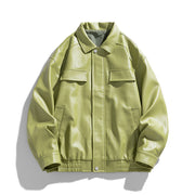 US Casual Retro PU Coat