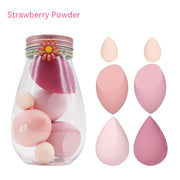 Foreign Trade Makeup Puff 7 PCs Canned Cosmetic Egg Suit Drift Bottle Makeup Sponge Soaking Water Bigger Mini