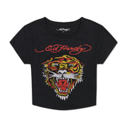 Women's Skull Rhinestone Hot Fixed Short Sleeve T-shirt Short Sleeve