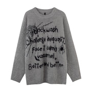 Spider Web Jacquard Sweater For Men