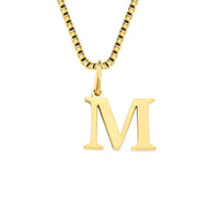 26 English Letter Necklace Titanium Steel Women's