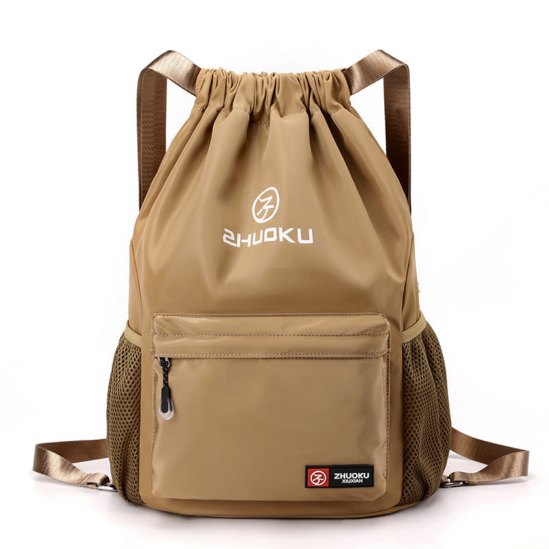 Casual Oxford Cloth Drawstring Backpack