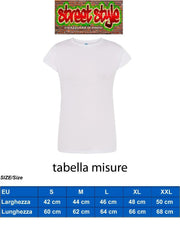 Bambina Banksy 3500 Lady T-Shirt Donna 100% Cotone Pettinato JK