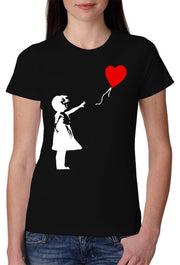Bambina Banksy 3500 Lady T-Shirt Donna 100% Cotone Pettinato JK