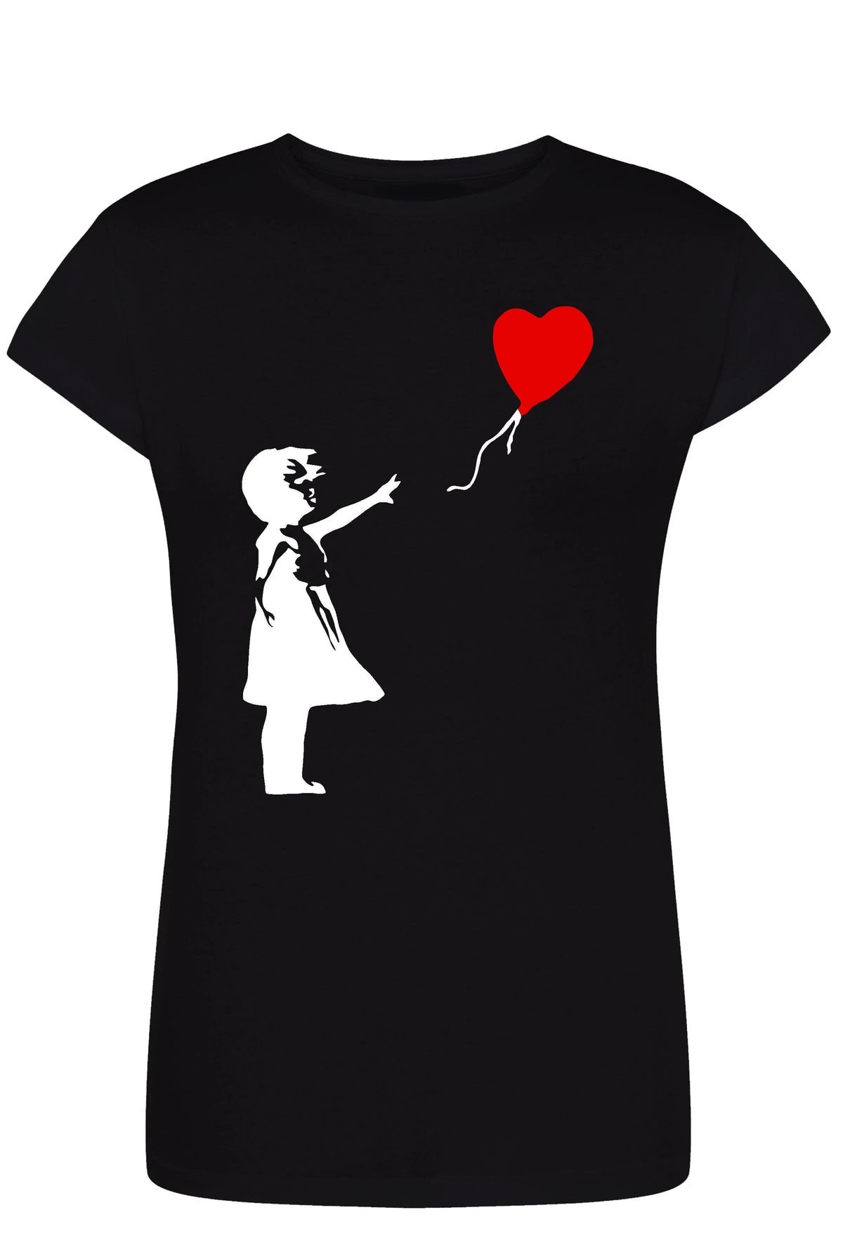 Bambina Banksy 3500 Lady T-Shirt Donna 100% Cotone Pettinato JK