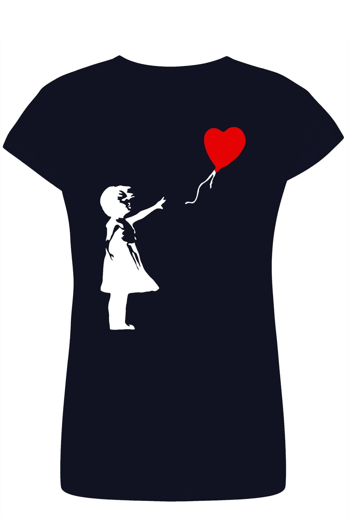 Bambina Banksy 3500 Lady T-Shirt Donna 100% Cotone Pettinato JK