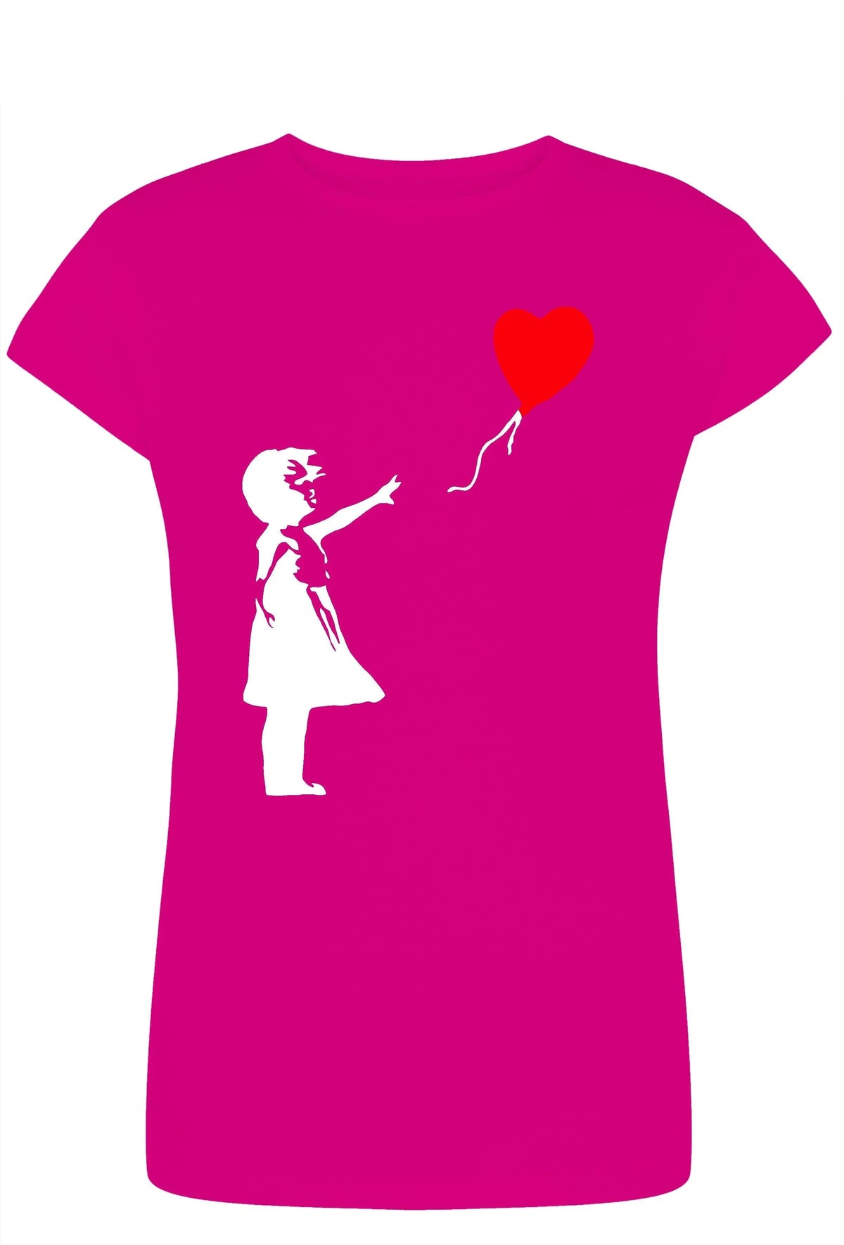Bambina Banksy 3500 Lady T-Shirt Donna 100% Cotone Pettinato JK
