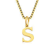 26 English Letter Necklace Titanium Steel Women's