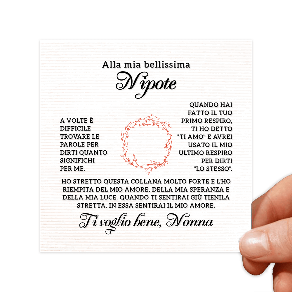 Cartoncini con dediche Donna