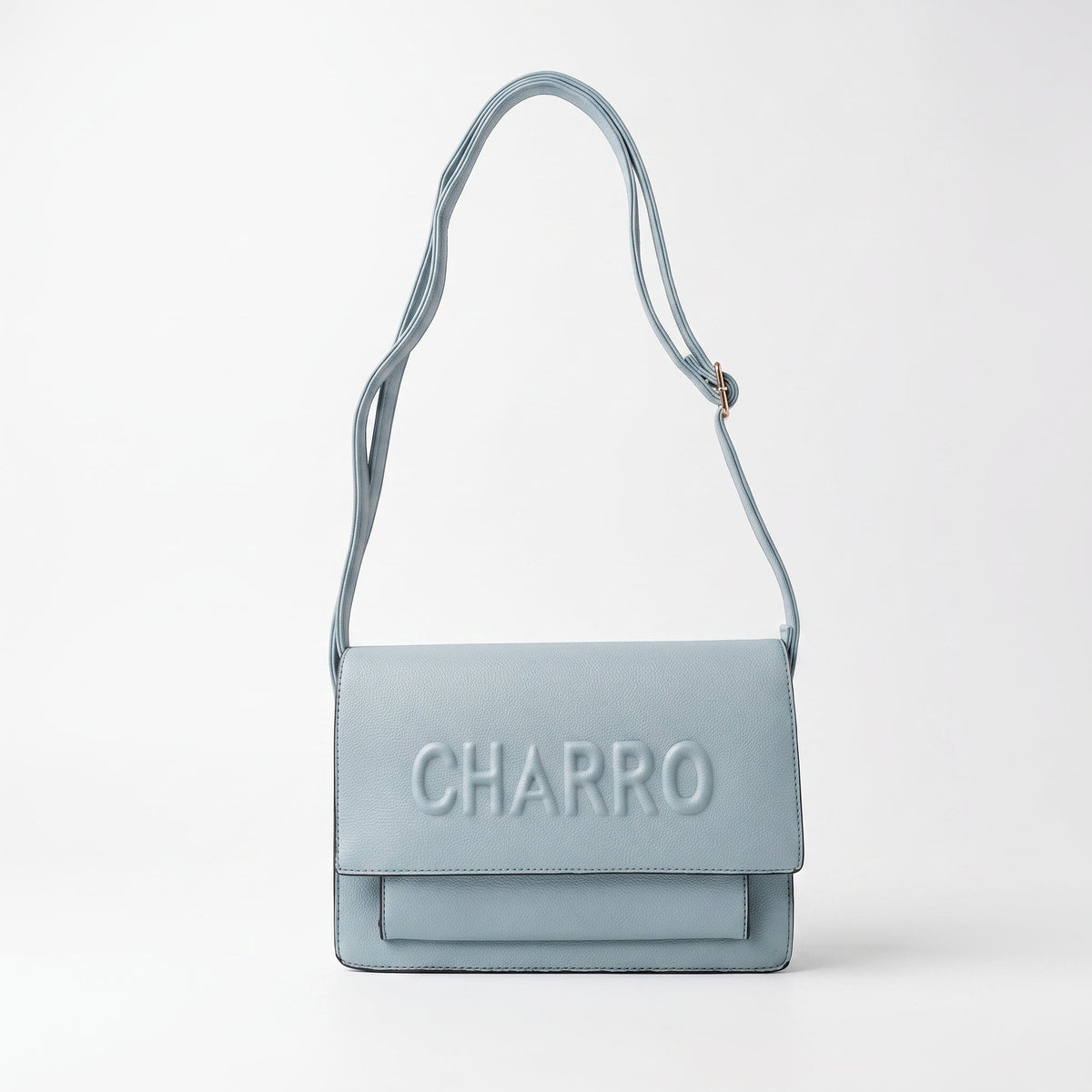 Charro Borsa a Tracolla con Logo in Rilievo