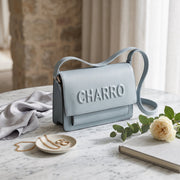 Charro Borsa a Tracolla con Logo in Rilievo