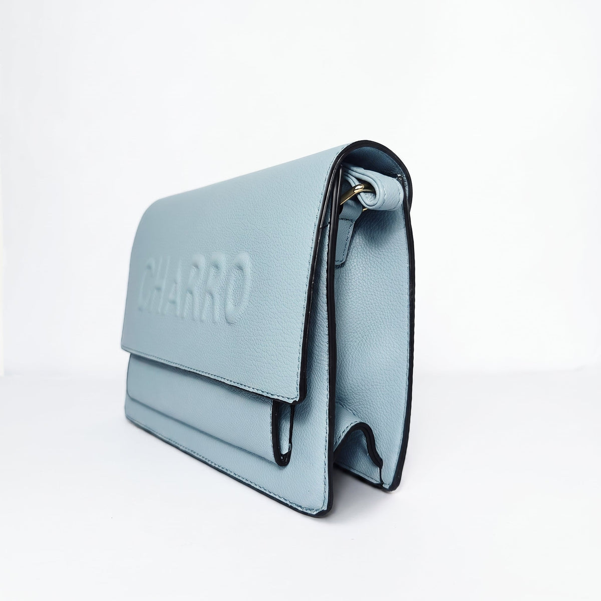 Charro Borsa a Tracolla con Logo in Rilievo