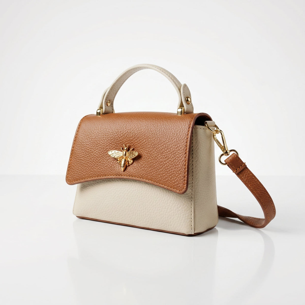 Ninfa Borsa Farfalla in Vera Pelle