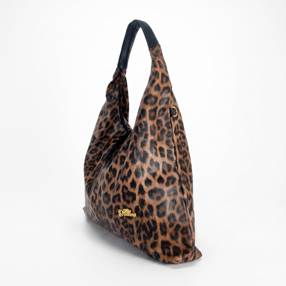 Leila Borsa Hobo Leopardata in Ecopelle