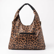 Leila Borsa Hobo Leopardata in Ecopelle