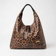 Leila Borsa Hobo Leopardata in Ecopelle