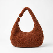 Orsola Borsa Hobo Trama Orsacchiotto Marrone