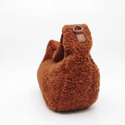 Orsola Borsa Hobo Trama Orsacchiotto Marrone