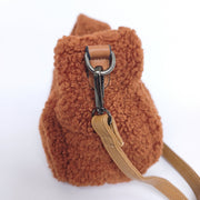 Orsola Borsa Hobo Trama Orsacchiotto Marrone