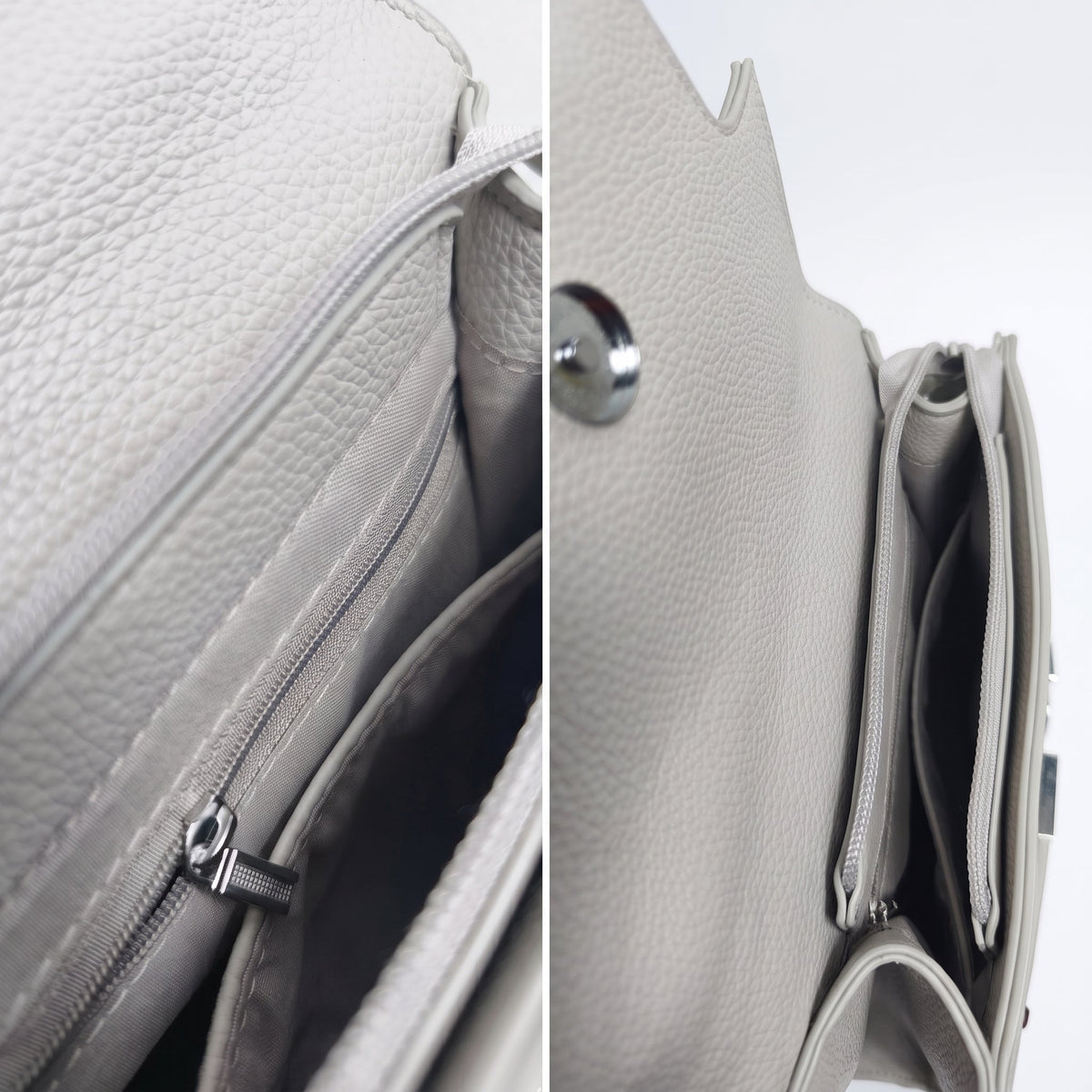 Ilaria Borsa in Ecopelle Grigio