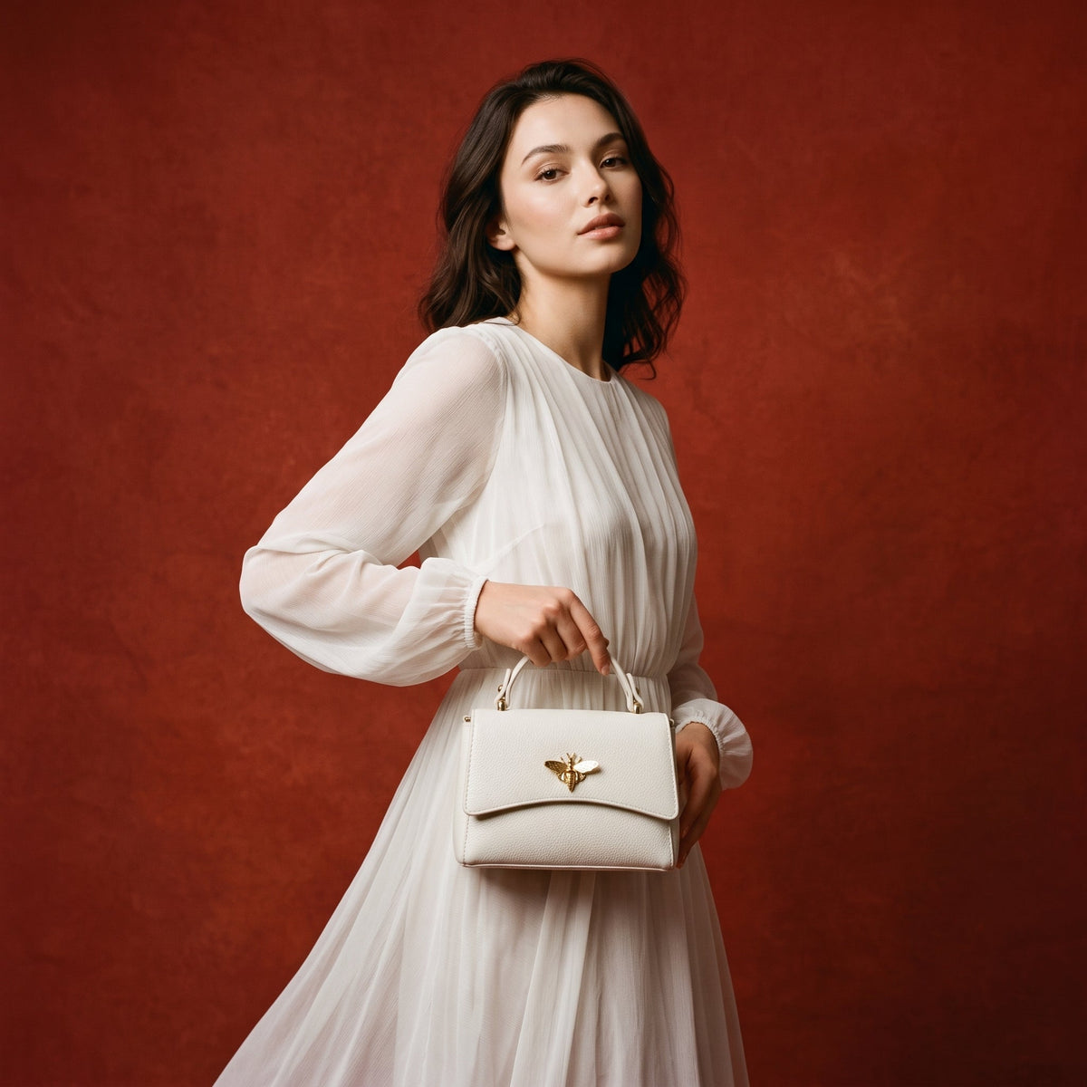 Vanessa Borsa Mini a Farfalla in Vera Pelle