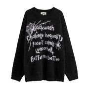 Spider Web Jacquard Sweater For Men