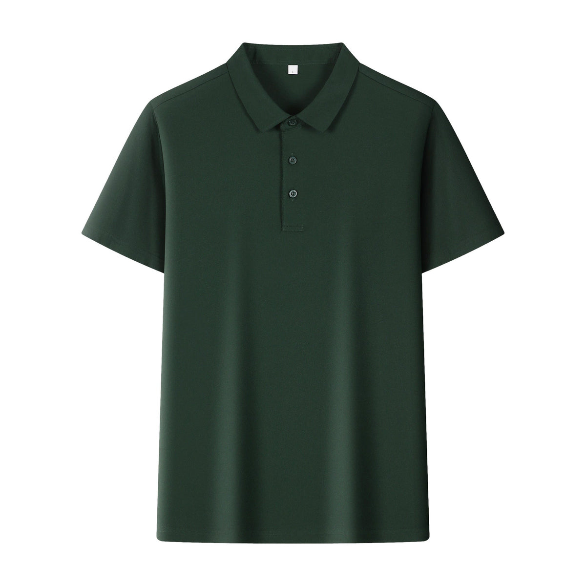 Ice Silk Seamless Polo Shirt Men's Cool Light Luxury Short Sleeve