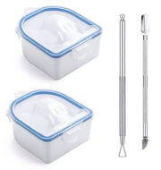 Manicure Implement Double Layer Manicure Bowl Suit
