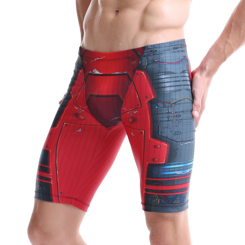 Men's Fashion Competition Quick-drying Swimming Trunks Hot Spring Shorts