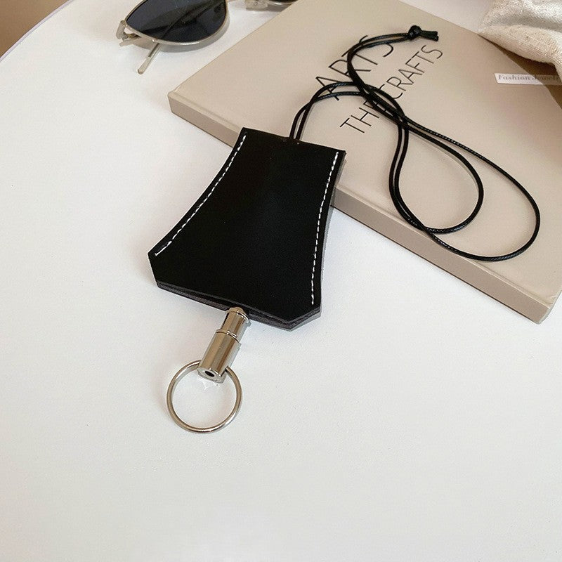 Long Leather Pull Necklace Niche Accessories
