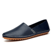 Summer First Layer Cowhide Casual Driving Shoes