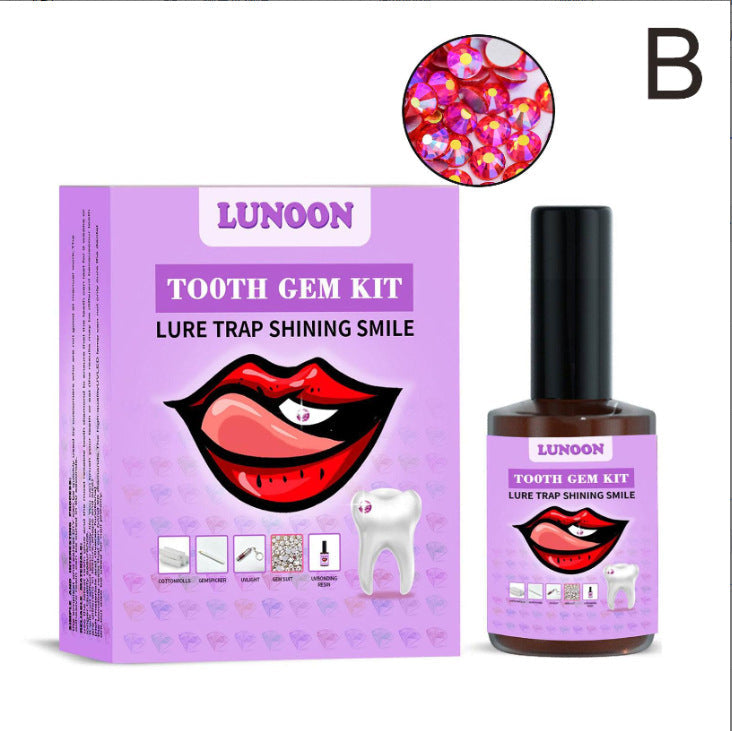 Multicolor Teeth Gem Suit Easy To Disassemble