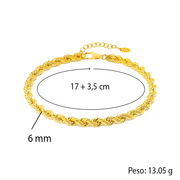 Bracciale Uomo - Corda Oro